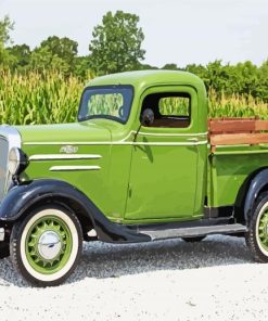 Green 1936 Chevrolet Truck Diamond Painting