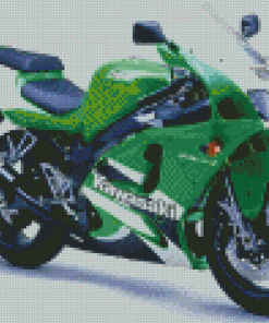 Green Ninja ZX 7R Diamond Painting