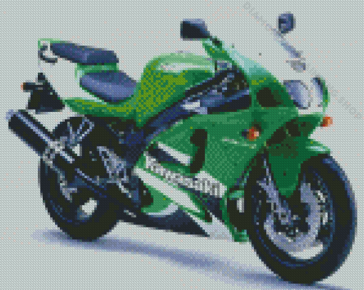 Green Ninja ZX 7R Diamond Painting