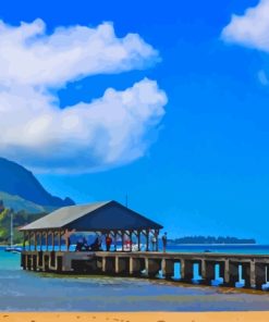 Hanalei Bay Pier Diamond Painting