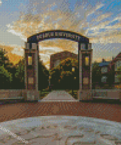 Indiana West Lafayette Purdue University Diamond painting