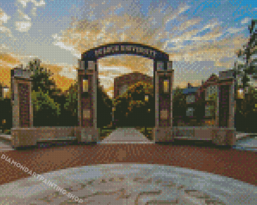 Indiana West Lafayette Purdue University Diamond painting