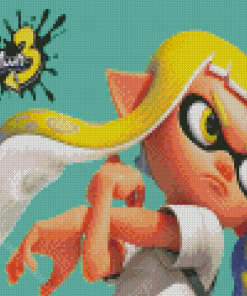 Inkling Splatoon 3 Video Game Diamond Painting