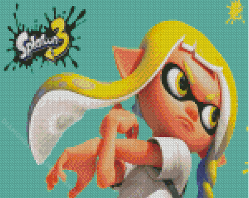 Inkling Splatoon 3 Video Game Diamond Painting