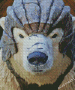 Iorek Byrnison Polar Bear Head Diamond Painting