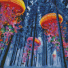 Jellyfish In The Forest Diamond Painting