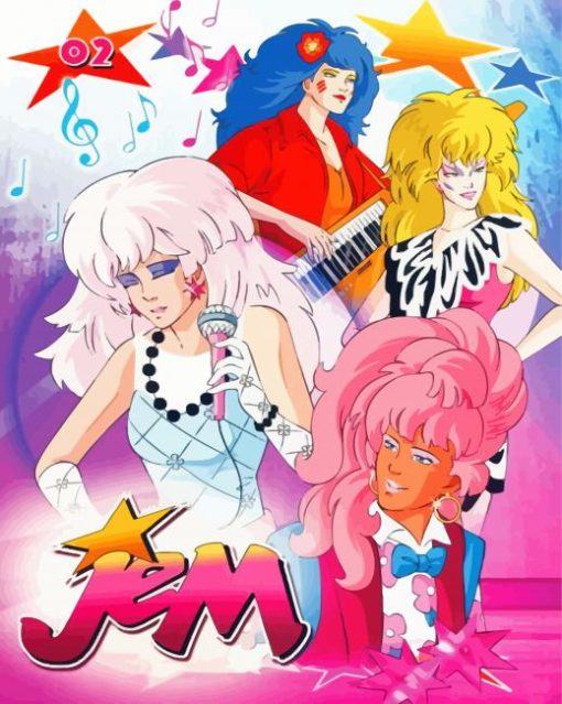 Jem And The Holograms Animated Serie Diamond Painting