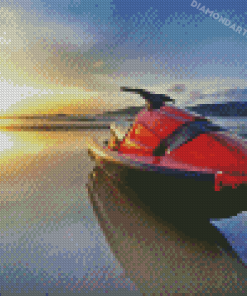 Jet Ski At The Beach Diamond Painting