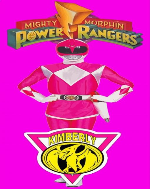 Kimberly Hart Pink Power Rangers Diamond Painting