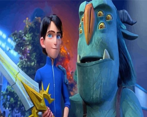 Lake Jr And Blinky Galadrigal Trollhunters Rise Of The Titans Diamond Painting