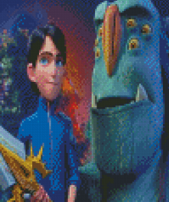 Lake Jr And Blinky Galadrigal Trollhunters Rise Of The Titans Diamond Painting