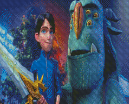 Lake Jr And Blinky Galadrigal Trollhunters Rise Of The Titans Diamond Painting