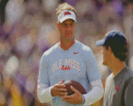 Lane Kiffin Ole Miss Rebels Diamond Painting