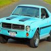 Light Blue Javelin AMX Car Diamond Painting