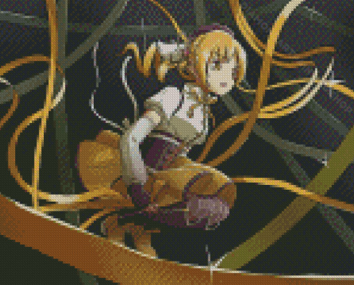 Mami Tomoe Anime Girl Diamond Painting