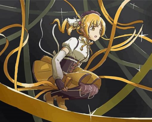 Mami Tomoe Anime Girl Diamond Painting