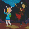 Marshall Lee Fionna And Cake Diamond Painting