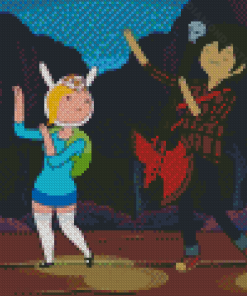 Marshall Lee Fionna And Cake Diamond Painting