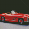 Mercedes Sl 300 Red Car Diamond Painting