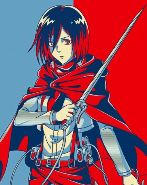 Mikasa Ackerman Pop Diamond painting