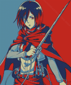 Mikasa Ackerman Pop Diamond painting