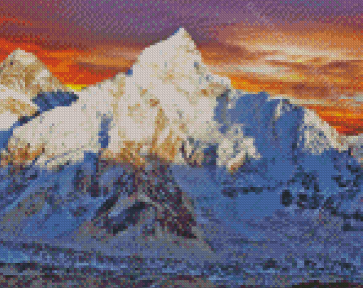 Mount Everest News Feature Diamond Paintign