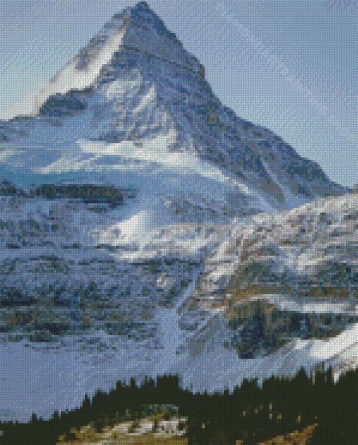 Mount Assiniboine In Winter Diamond Painting