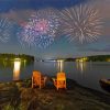 Muskoka Lake Fireworks Diamond Painting