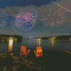 Muskoka Lake Fireworks Diamond Painting