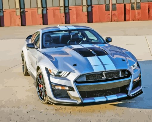 Mustang Shelby Gt500 Diamond Paintign