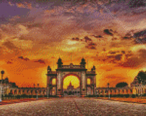 Mysuru At Sunset Diamond Painting