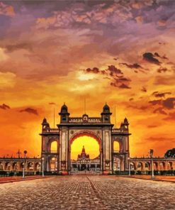 Mysuru At Sunset Diamond Painting