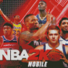 NBA 2k Mobile Game Poster Diamond Painting