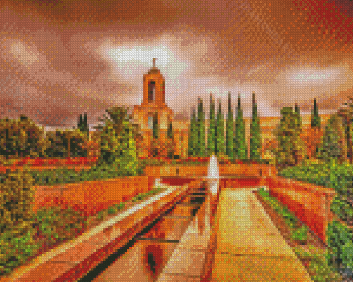 Newport Beach Temple Diamond Painting