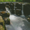 North York Moors National Park Waterfall Diamond Painting