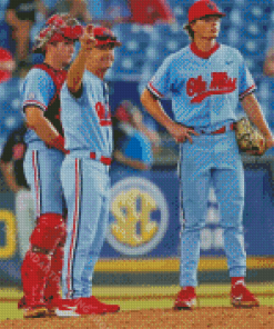 Ole Miss Rebels Players Diamond Painting