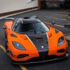 Orange Black Koenigsegg Agera Car Diamond Painting