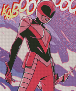 Pink Ranger Poster Diamond Painting