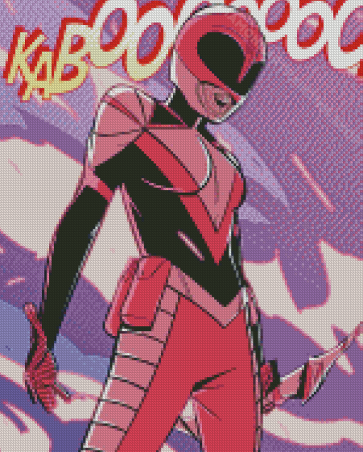 Pink Ranger Poster Diamond Painting