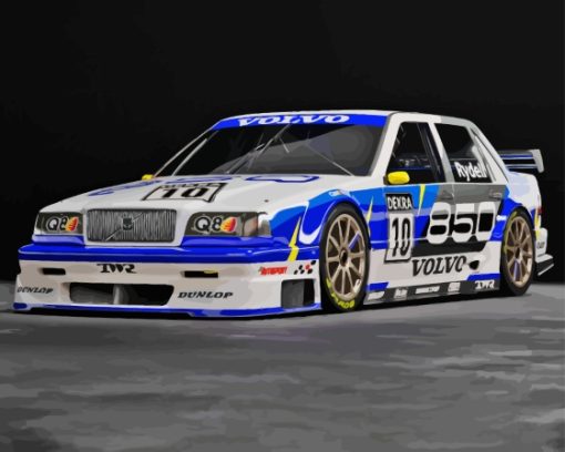 Race Car Volvo 850 Diamond Painting