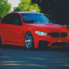 Red BMW M3 F80 Luxury Car Diamond Painting