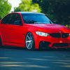 Red BMW M3 F80 Luxury Car Diamond Painting