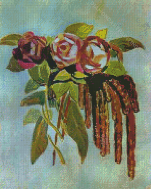 Roses And Catkins Borisov Musatov Diamond Painting