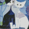 Rosina Wachtmeister Cats Blue Diamond Painting