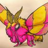 Rosy Maple Moth Diamond Painting