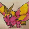 Rosy Maple Moth Diamond Painting