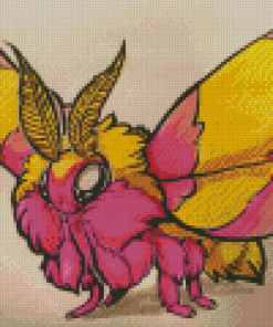 Rosy Maple Moth Diamond Painting