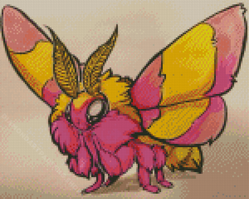 Rosy Maple Moth Diamond Painting