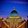 Saint Peter Basilica At Night Diamond painting