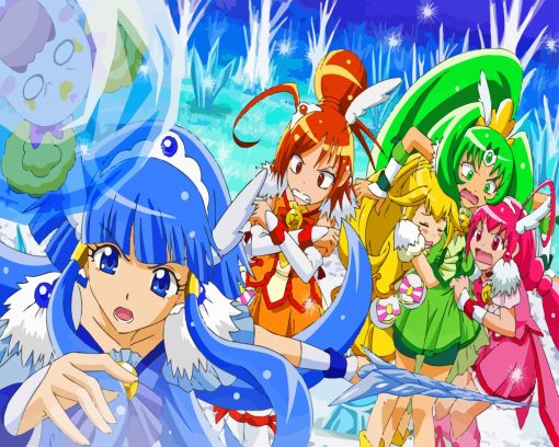 Smile Precure Anime Girls Diamond Painting